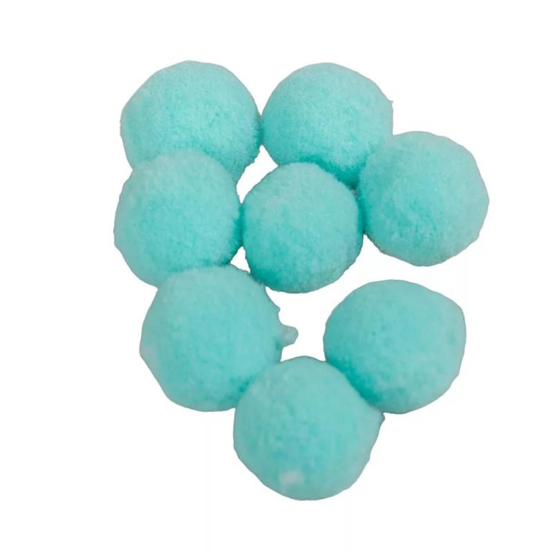 2 cm-es Kashmir golyó 10 db-os kiszerelés - Aqua kék