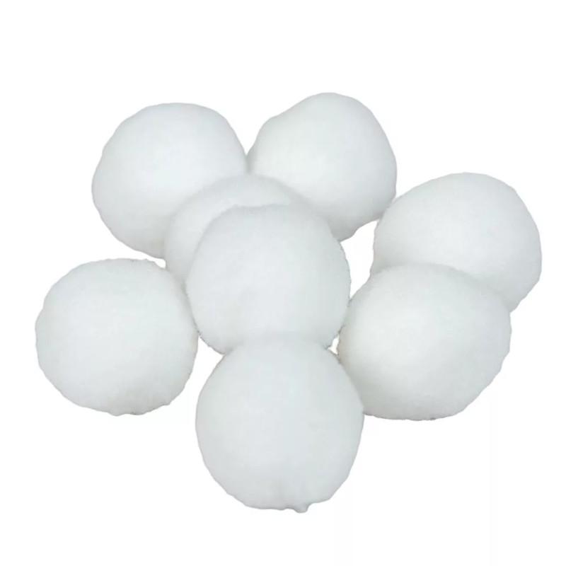 2 cm-es Kashmir golyó 10 db-os kiszerelés - Fehér