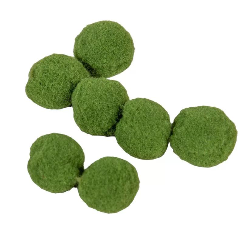 2 cm-es Kashmir golyó 10 db-os kiszerelés - Mohazöld