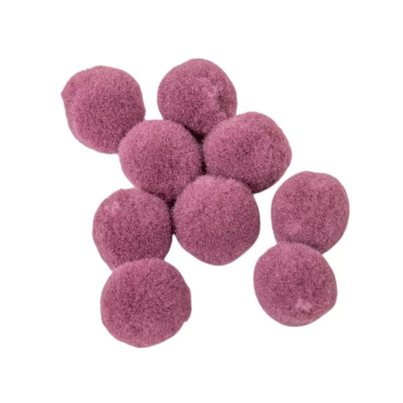 2 cm-es Kashmir golyó 10 db-os kiszerelés - Padlizsán