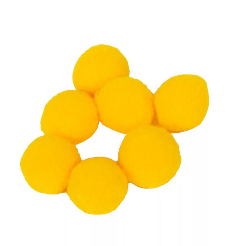 2 cm-es Kashmir golyó 10 db-os kiszerelés - Sárga