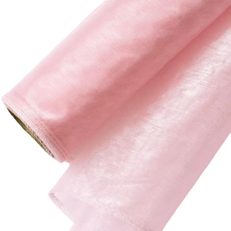 20 cm-es Organza Tekercs - Púder Rózsaszín