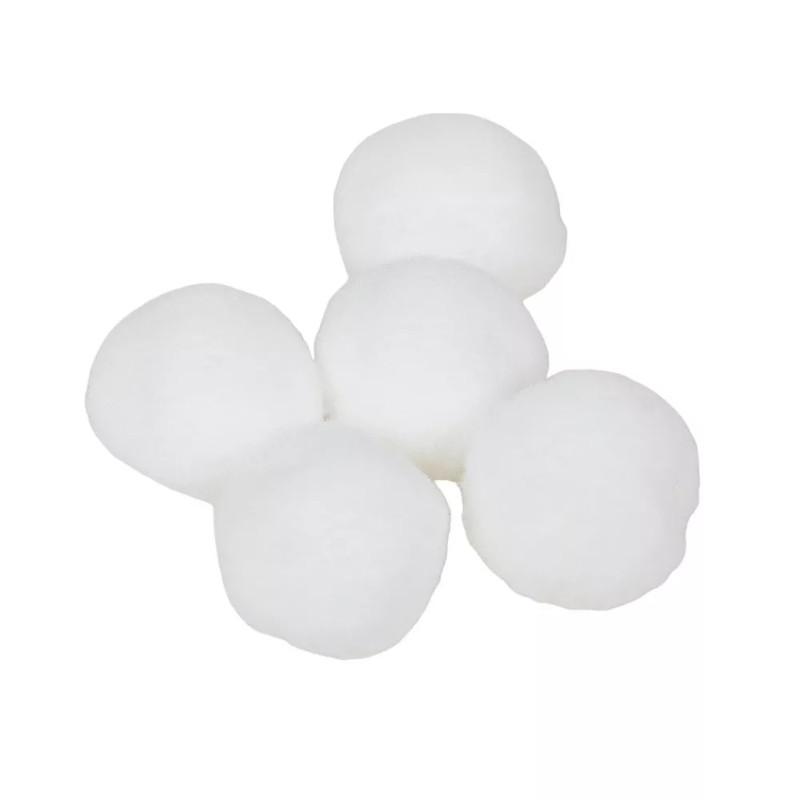 3 cm-es Kashmir golyó 5 db-os kiszerelés - Fehér