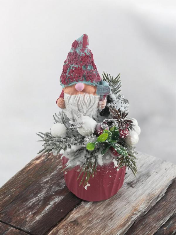 Alkotóművészet-Manó welcome felírattal asztaldísz