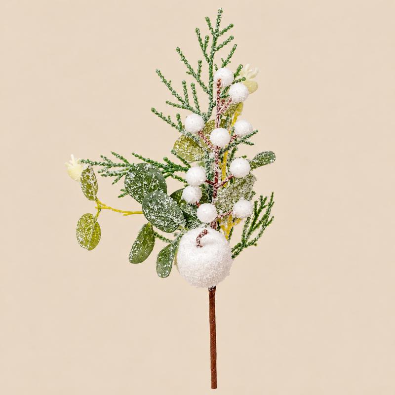 Almás, bogyós fehér pick 28 cm