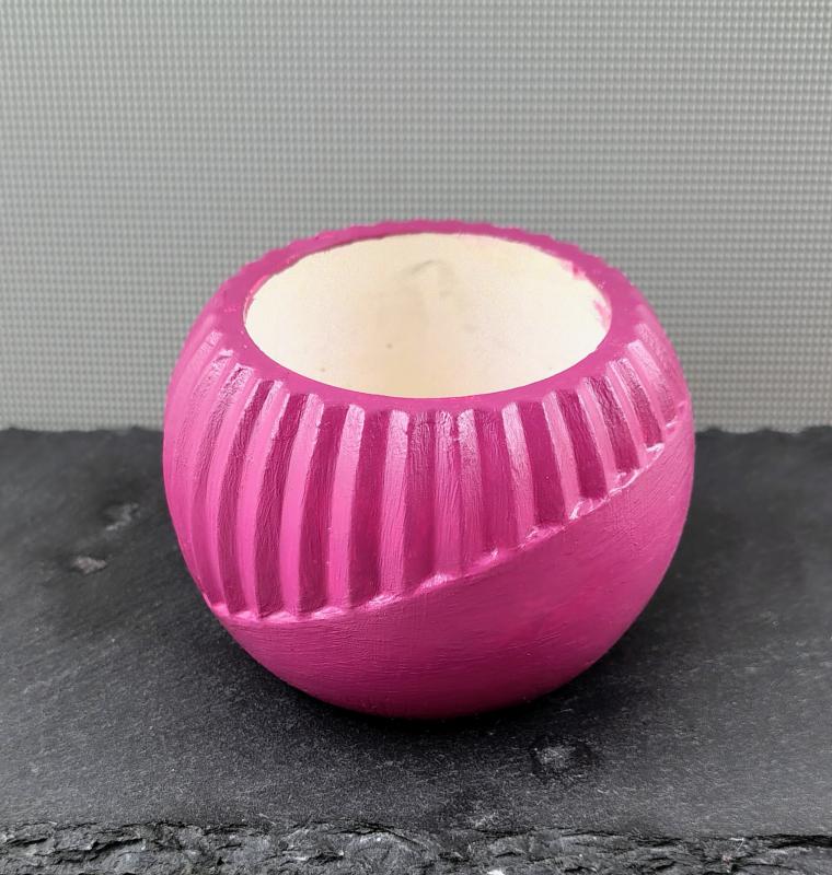 Átlós csíkos kaspó - Mályva