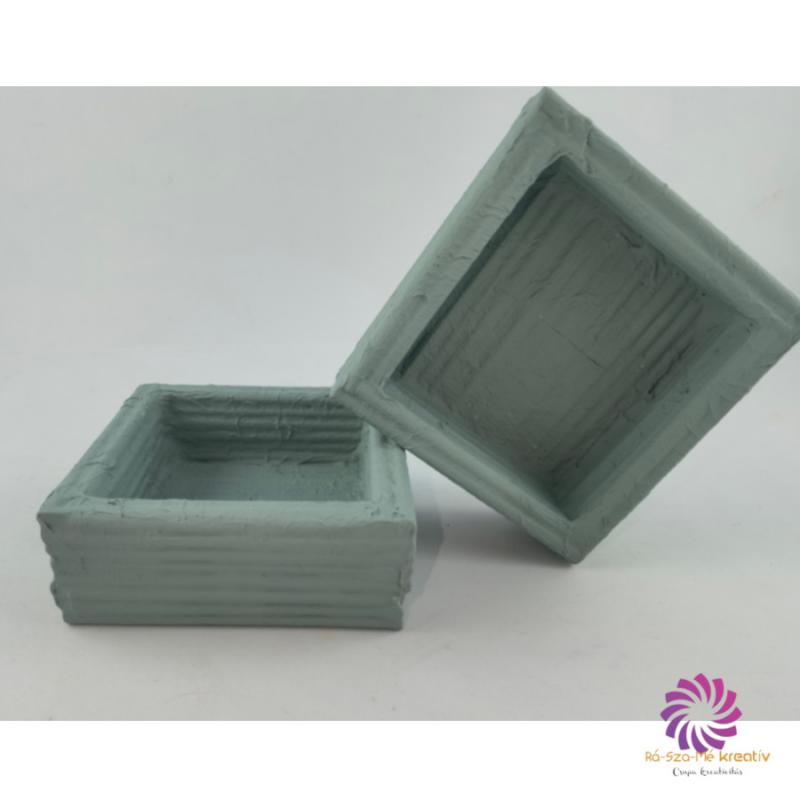 Box alap 10x10x4 cm - Matt Country Zöld