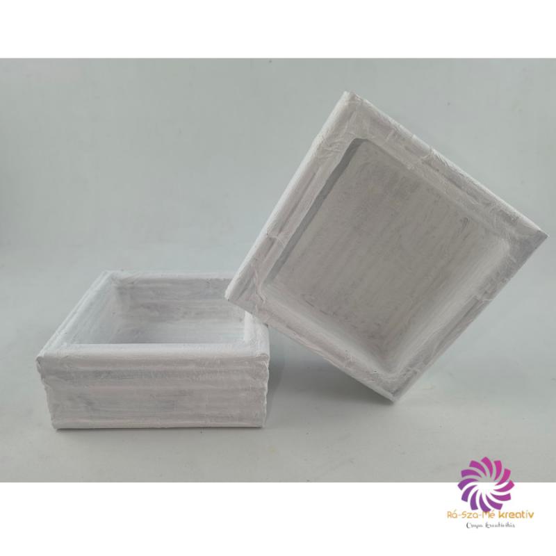 Box alap 10x10x4 cm - Matt fehér