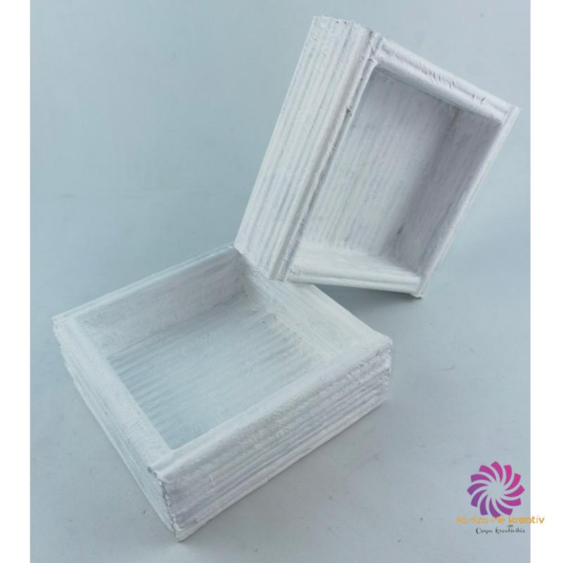 Box alap 12x12x4 cm - Matt Fehér
