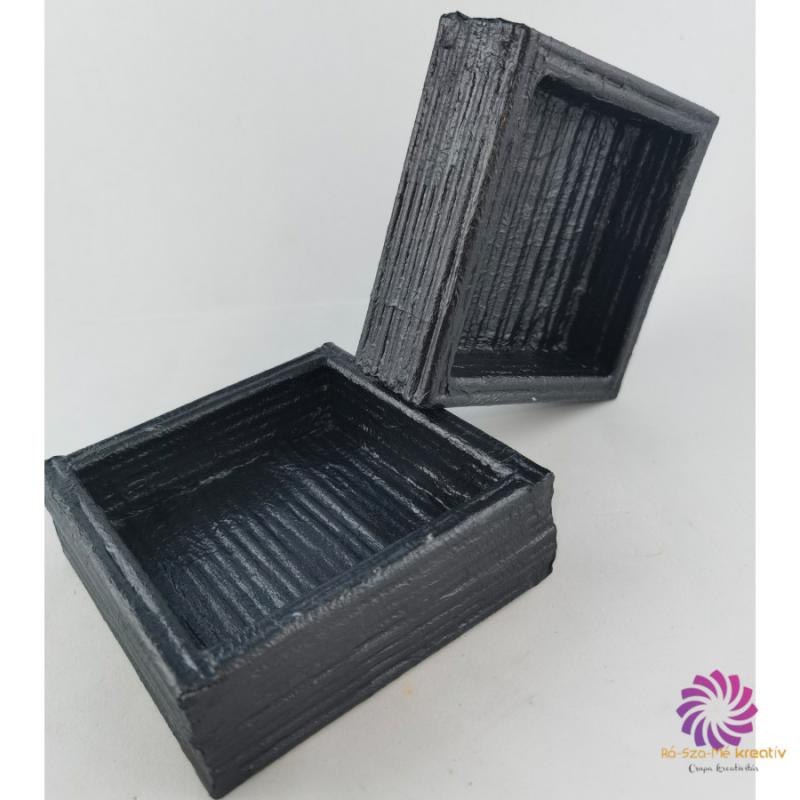 Box alap 12x12x4 cm - Metál Grafit
