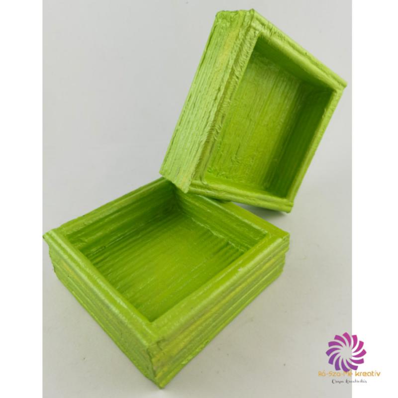 Box alap 12x12x4 cm - Metál Világoszöld