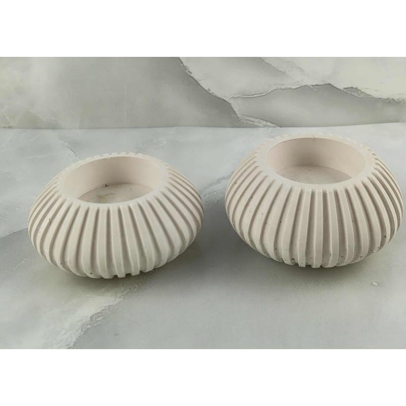 Csíkos, 2 részes mécsestartó szett