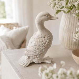 Álló kacsa kerámiapor figura – natúr vagy festett