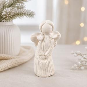Arctalan angyal kerámiapor figura – natúr