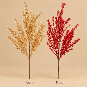 Bogyós ág 43 cm – Arany vagy Piros