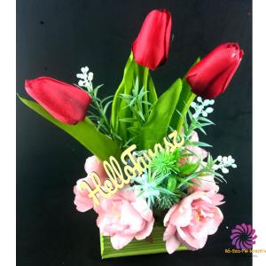 Box alap 10x10x4 cm - Matt Country Zöld