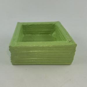 Box alap 10x10x4 cm - Metál Világoszöld