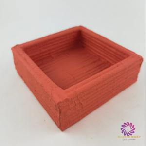 Box alap 12x12x4 cm - Matt Korall