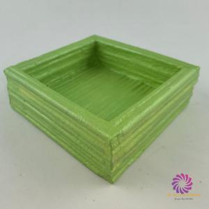 Box alap 12x12x4 cm - Metál Világoszöld