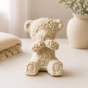 Cuki ronda maci kerámiapor figura – natúr