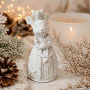 Egérkirályné kerámiapor figura – natúr vagy festett