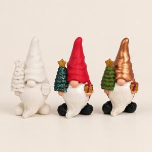 Fenyőfás manó kerámiapor figura – natúr vagy festett
