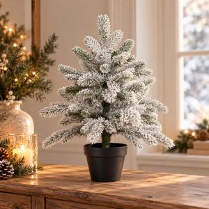 Havas műfenyő cserépben – 45 cm