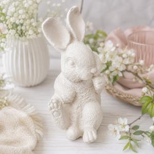 Huncut nyúl kerámiapor figura – natúr vagy festett