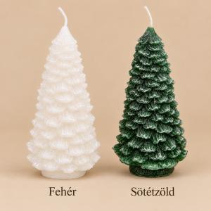 Kontúros fenyőfa gyertya 75×145 mm – 1 db