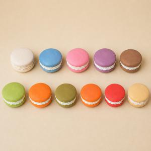 Macaron kerámiapor figura – natúr vagy festett