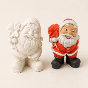 Mikulás (batyus) kerámiapor figura – natúr vagy festett