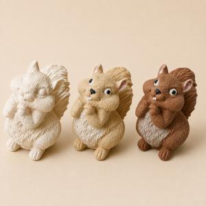 Nagy mókus kerámiapor figura – natúr vagy festett