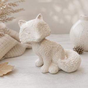 Róka kerámiapor figura – natúr vagy festett