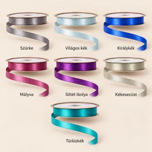 Szatén szalag 6 mm × 22,86 m – Hűvös és különleges árnyalatok