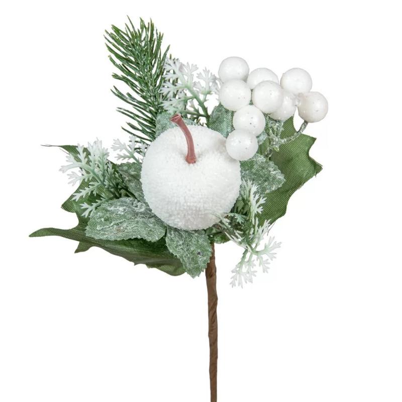 Havas almás, bogyós fenyő pick -  Fehér 19 cm