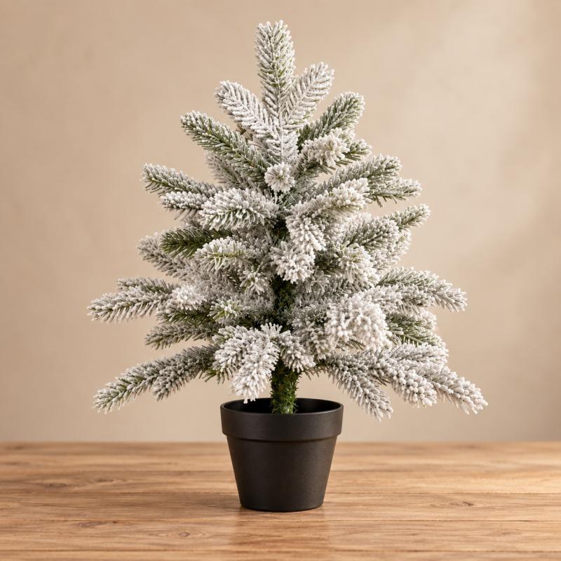 Havas műfenyő cserépben – 45 cm