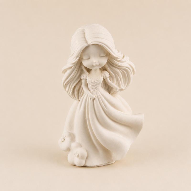 Hercegnő kerámiapor figura – natúr