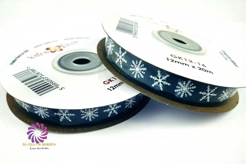 Hópelyhes Ripsz szalag - Sötétzöld