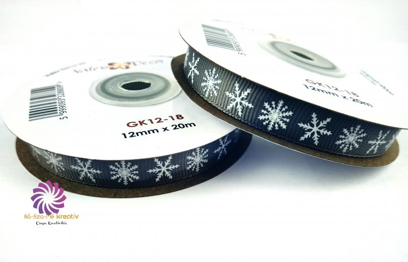 Hópelyhes Ripsz szalag - Szürke