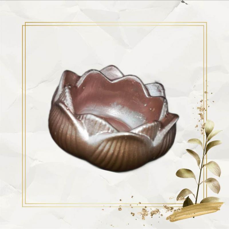 Kicsi Lótuszvirág tálka - Rózsarany