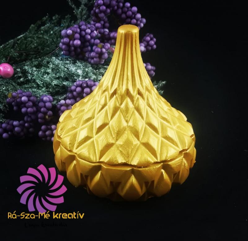 Kúpos Ékszertartó - Arany