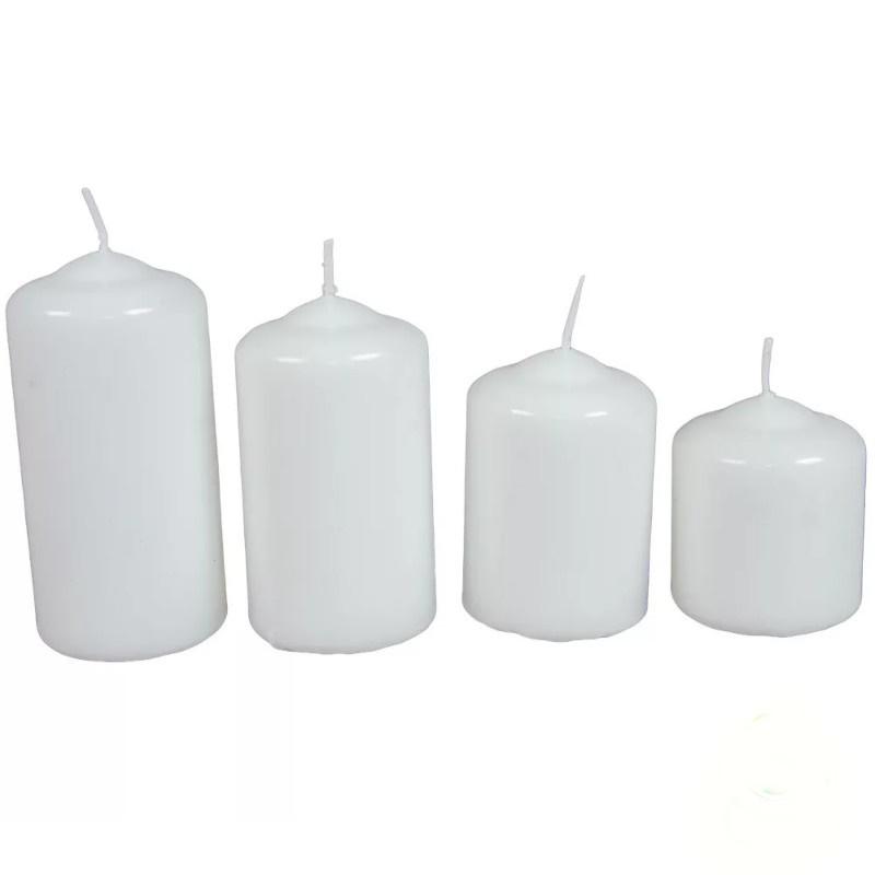 Mártott 50mm Lépcsős Gyertya szett - Fehér