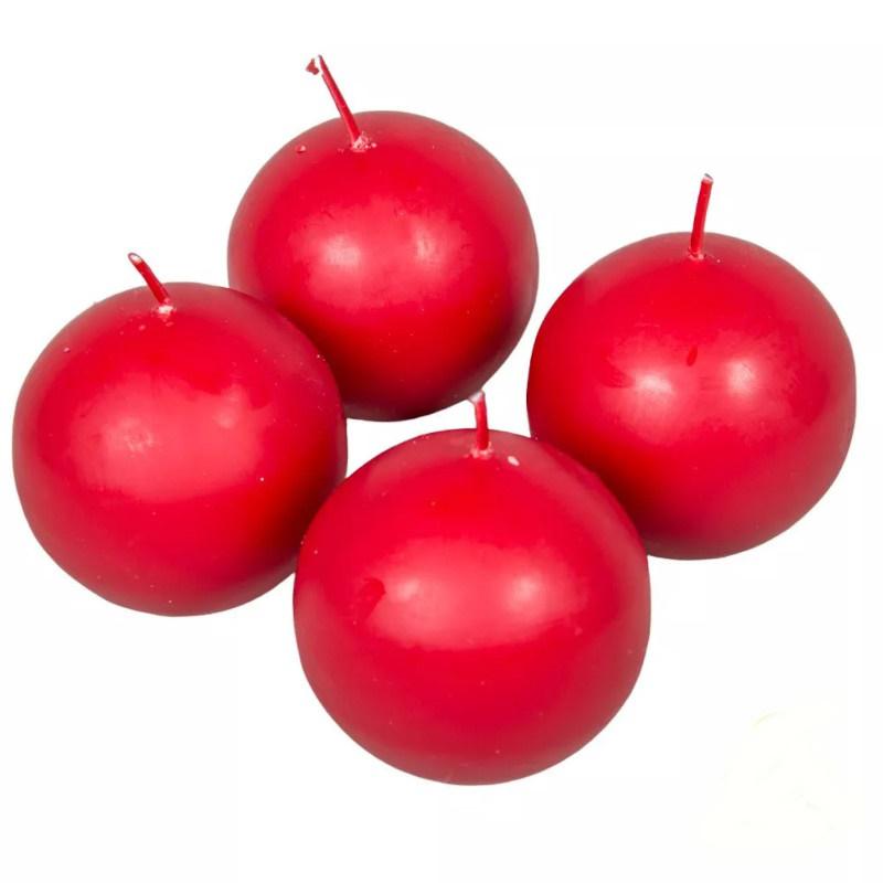 Mártott Gömb Gyertya 60 mm - Bordó