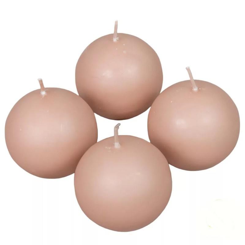 Mártott Gömb Gyertya 60 mm - Mogyoró