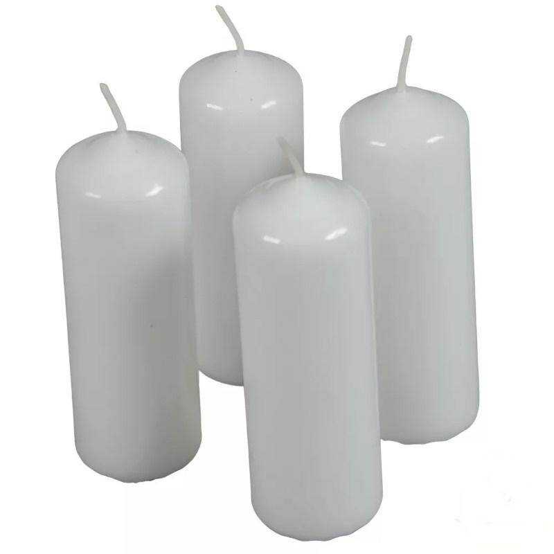 Mártott Henger Gyertya 40x120 mm - Fehér