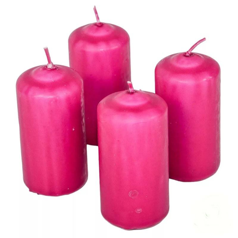 Mártott Henger Gyertya 40x80 mm - Magenta