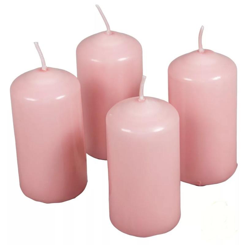 Mártott Henger Gyertya 40x80 mm - Púder