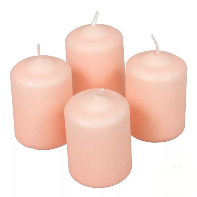 Mártott Henger Gyertya 50x75 mm - Korall