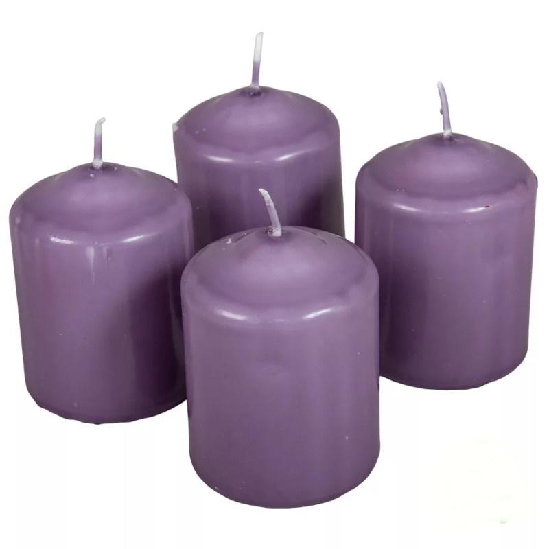 Mártott Henger Gyertya 60x80 mm - Halvány Lila