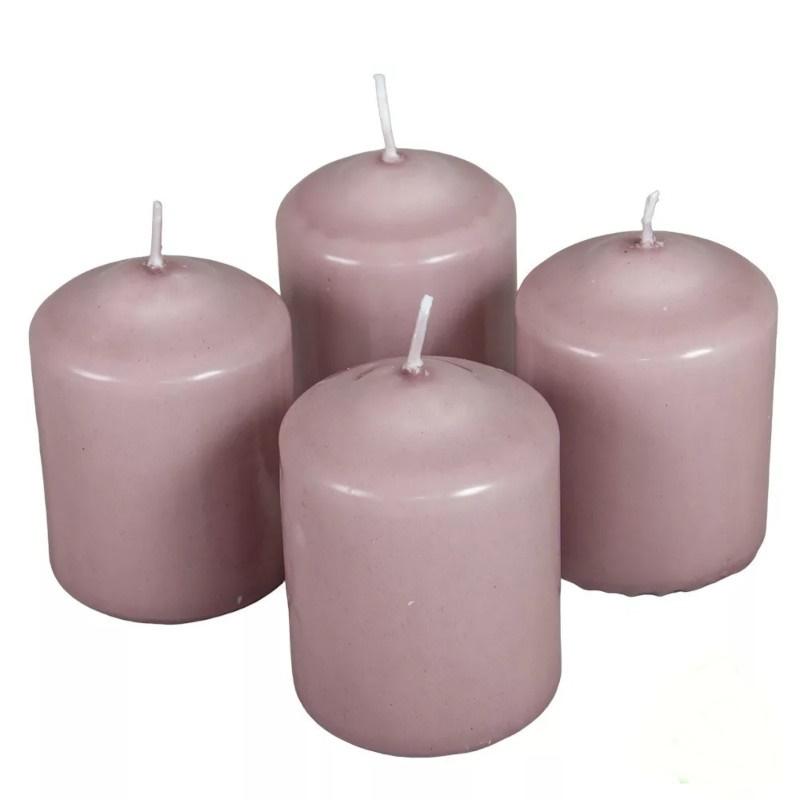 Mártott Henger Gyertya 60x80 mm - Mályva